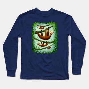 you came to the sloth neighborhood Long Sleeve T-Shirt